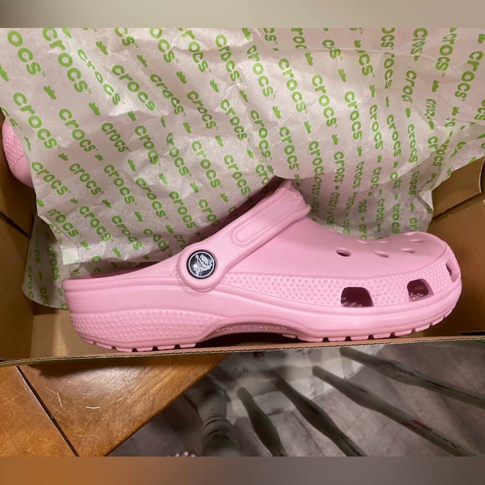 NWT Pink Croc Clogs